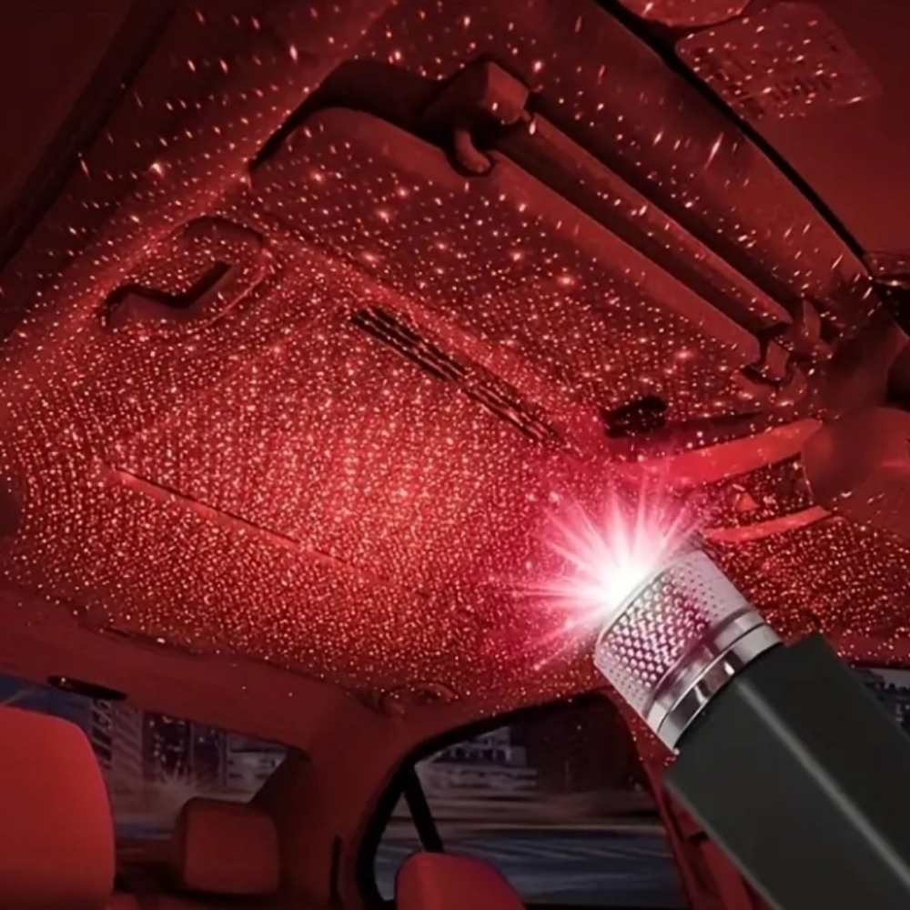 Mini red LED Starry Sky Ceiling Decor Night Lamp with Adjustable Stars